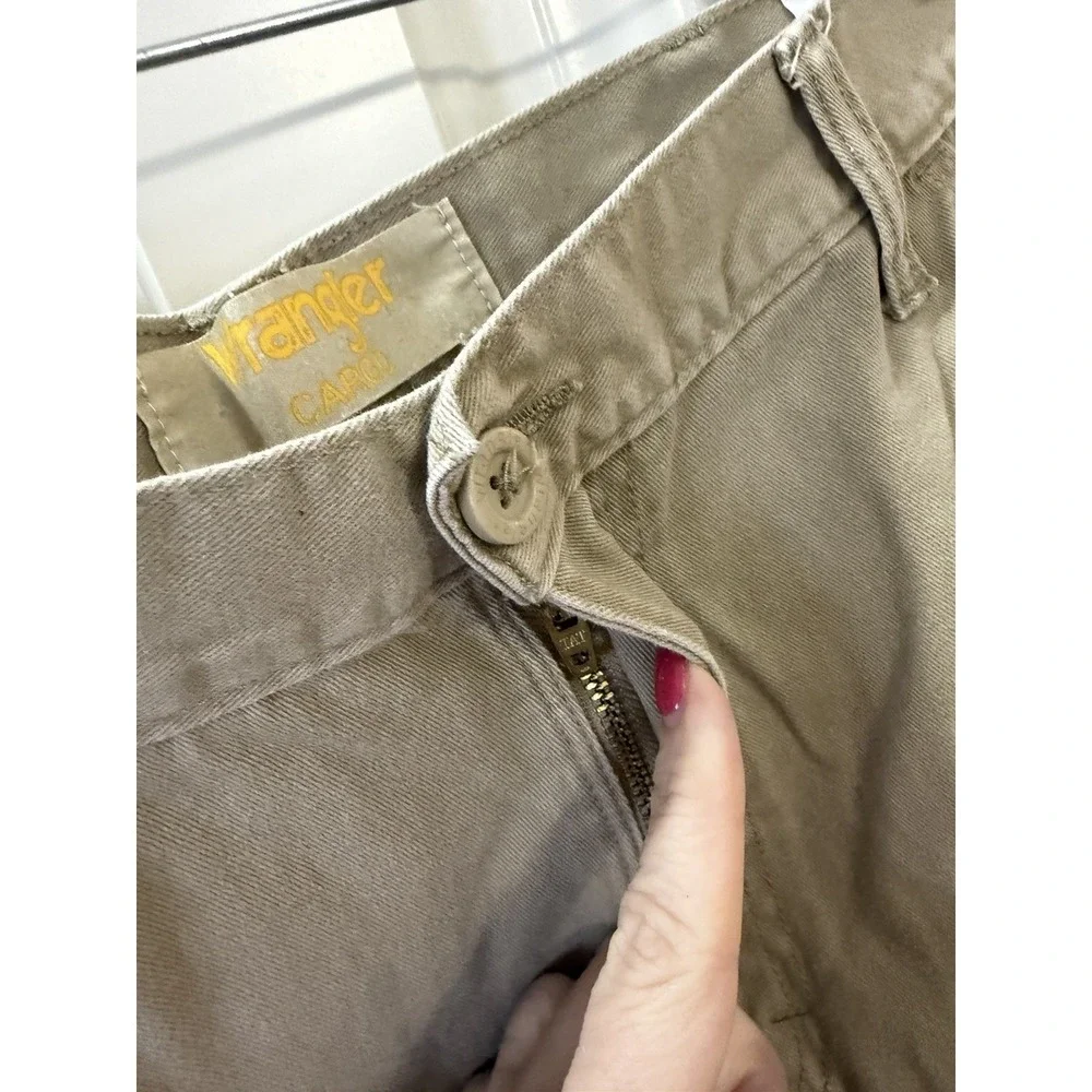 Wrangler Cargo Pants Mens 34x32 Khaki Workwear Tactical‎ Utility Hiking Tan